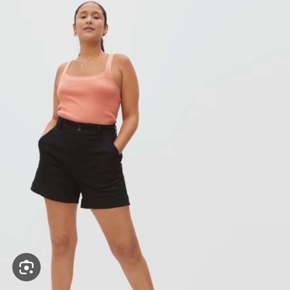Everlane Way High Canvas Shorts - black